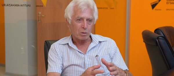 Аԥсны асахьаҭыхцәа Реидгыла ахантәаҩы ихаҭыԥуаҩ Витали Џьниа. Аԥсны асахьаҭыхцәа Реидгыла ахантәаҩы ихаҭыԥуаҩ Витали Џьниа. - Sputnik Аҧсны