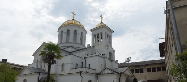 Мастер-класс колокольной музыки «Снять звон с руки» при участии звонарей России. Мастер-класс колокольной музыки «Снять звон с руки» при участии звонарей России. - Sputnik Абхазия
