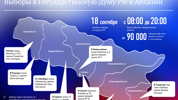 Выборы в Государственную Думу РФ в Абхазии - Sputnik Абхазия