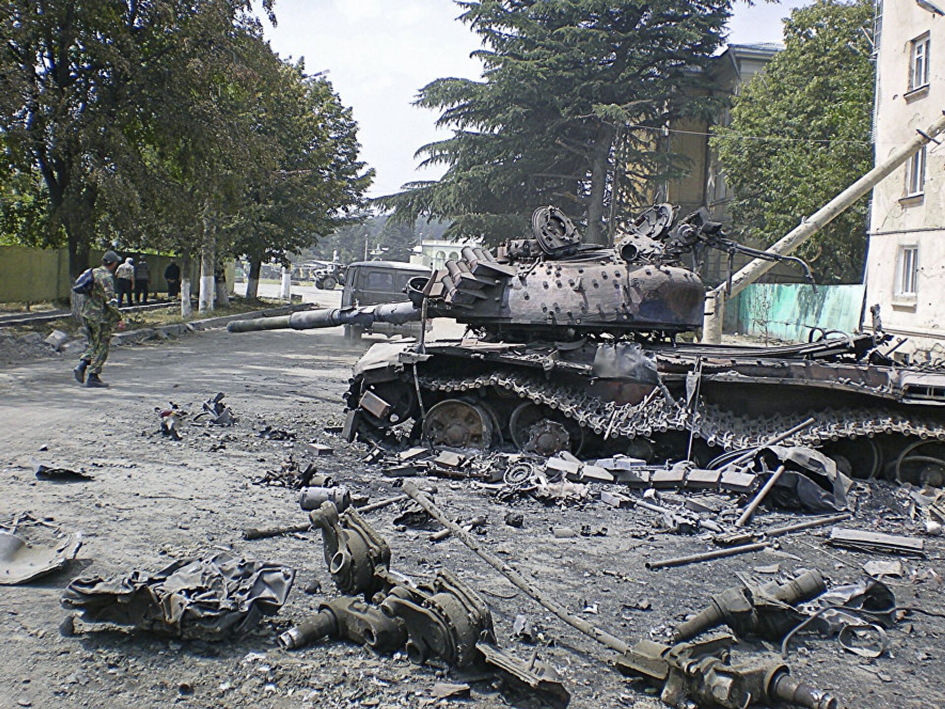 Нападение на осетию. Цхинвали Южная Осетия 2008.