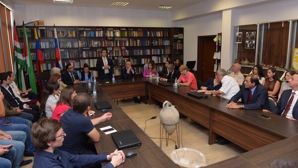 Встреча делегации из Венесуэлы в АГУ - Sputnik Абхазия