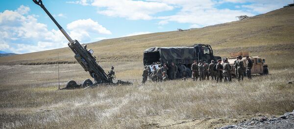Танки и артиллерия участвовали в полевых учениях НАТО в Грузии Танки и артиллерия участвовали в полевых учениях НАТО в Грузии - Sputnik Абхазия