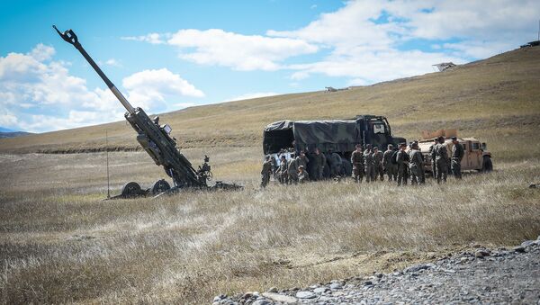 Танки и артиллерия участвовали в полевых учениях НАТО в Грузии - Sputnik Абхазия