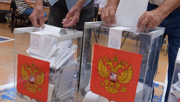 Урна для голосования на выборах в госдуму РФ. - Sputnik Абхазия
