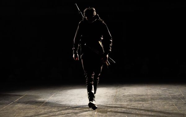 Постановка Махаджиры по одноименной пьесе С.Чанба Постановка Махаджиры по одноименной пьесе С.Чанба - Sputnik Абхазия