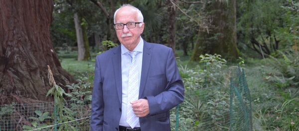 Завотделом интродукции растений Института ботаники Академии Наук Абхазии, профессор Сергей Бебия - Sputnik Абхазия