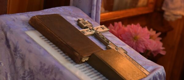 Покров Пресвятой Богородицы отметили в храме Покрова Пресвятой Богородицы в Гудауте 14 октября - Sputnik Абхазия