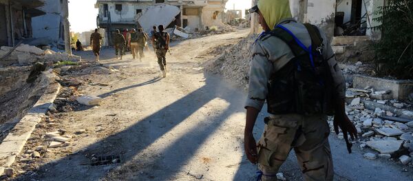 Освобоженный лагерь палестинских беженцев Хандарат на северо-востоке Алеппо Освобоженный лагерь палестинских беженцев Хандарат на северо-востоке Алеппо - Sputnik Абхазия