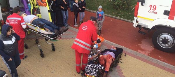 Фото с места крушения вертолета в Сочи - Sputnik Абхазия