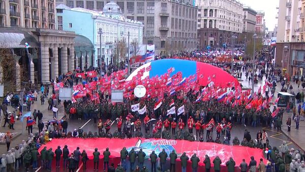 День народного единства: шествие и митинг-концерт в Москве - Sputnik Абхазия