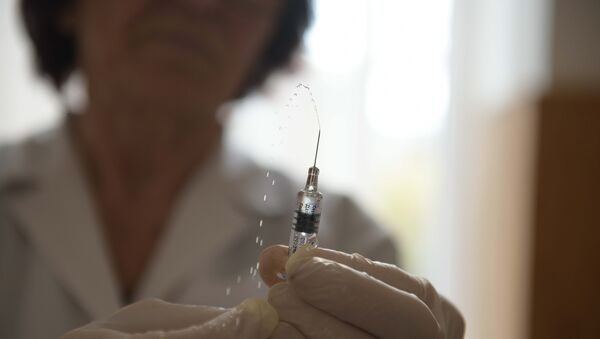 Вакцинация против вируса гриппа в детской поликлинике - Sputnik Абхазия