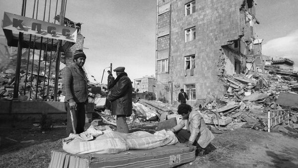 Архивное фото последствия землетрясения в Армении - Sputnik Абхазия