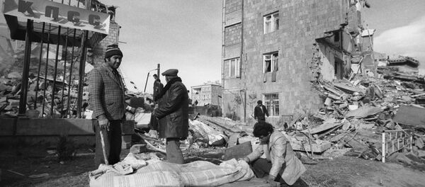 Архивное фото последствия землетрясения в Армении Архивное фото последствия землетрясения в Армении - Sputnik Абхазия