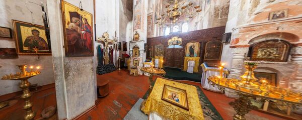 Панорама убранство храма в  селе Лыхны - Sputnik Абхазия