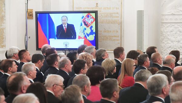 Ежегодное послание президента РФ В. Путина Федеральному Собранию - Sputnik Абхазия