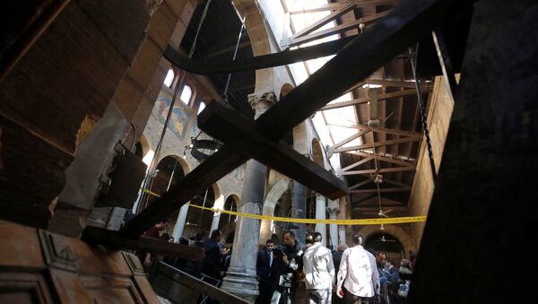 На месте взрыва в коптском храме в Каире - Sputnik Абхазия