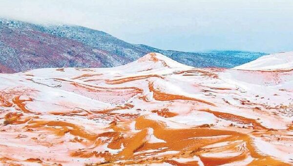 Снег выпал в пустыне Сахара впервые за почти 40 лет - Sputnik Абхазия