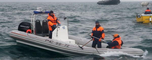 Поисково-спасательные работы на месте крушения самолета Ту-154 Минобороны РФ в Сочи - Sputnik Абхазия