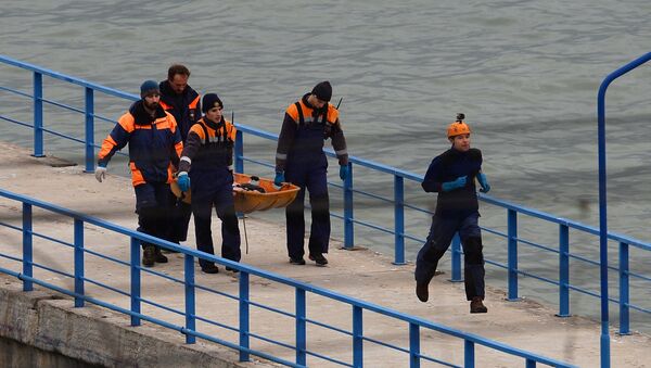 Поисково-спасательные работы на месте крушения самолета Ту-154 Минобороны РФ в Сочи - Sputnik Абхазия