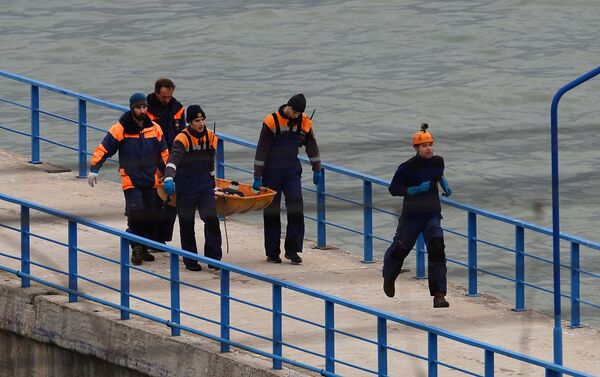 Поисково-спасательные работы на месте крушения самолета Ту-154 Минобороны РФ в Сочи - Sputnik Абхазия