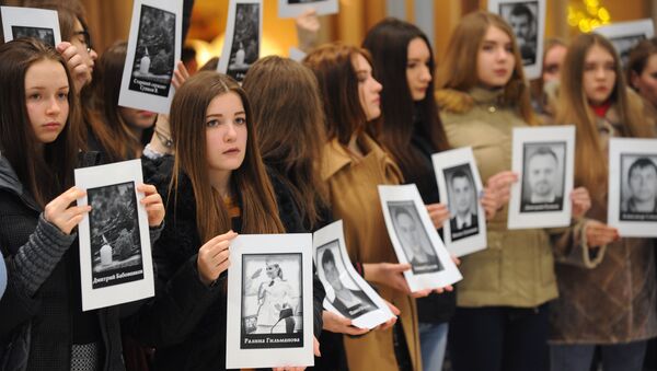 Акция, посвященная памяти погибших при крушении Ту-154, в Ростове-на-Дону - Sputnik Абхазия