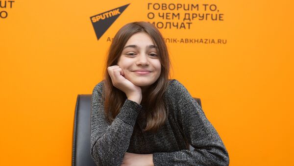 Валерия Адлейба, которая была выбрана в ходе предварительных кастингов НТВ - Sputnik Абхазия