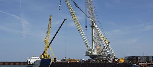 Строительство Керченского моста Строительство Керченского моста - Sputnik Абхазия
