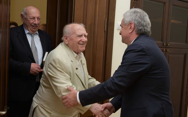 Встреча Рауля Хаджимба с Борисом Лапиным - Sputnik Абхазия