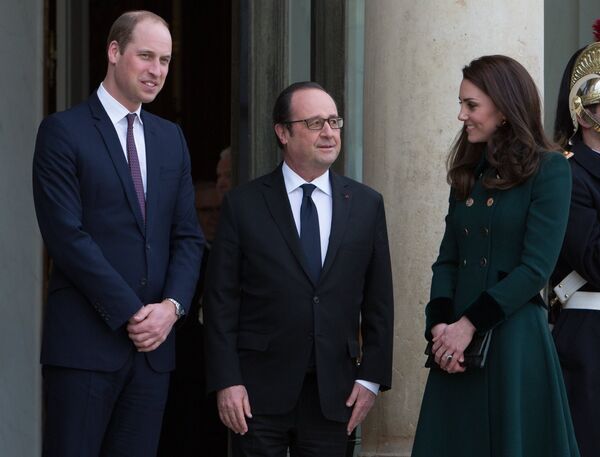 Визит принца Уильяма с супругой в Елисейский дворец в Париже - Sputnik Абхазия