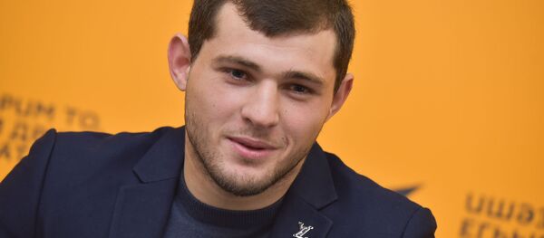 Пресс-конференция о победе Батала Чежия в рейтинговом турнире Гладиаторы ринга в Анапе - Sputnik Аҧсны