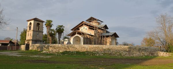 Съемки передачи Поедем, поедим! в селе Лыхны - Sputnik Абхазия