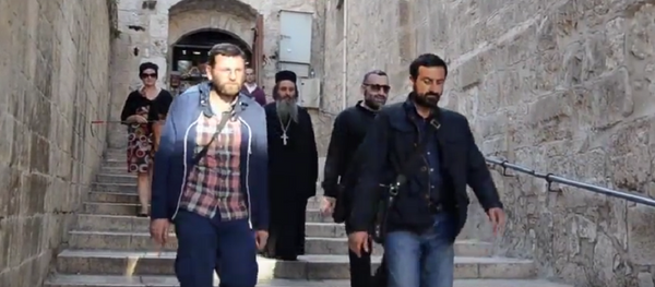 Паломники из Абхазии посетили храм Воскресения Христова - Sputnik Абхазия