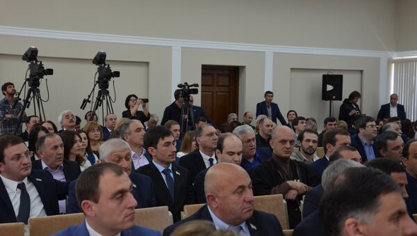 Первое заседание шестого созыва Парламента Абхазии - Sputnik Абхазия