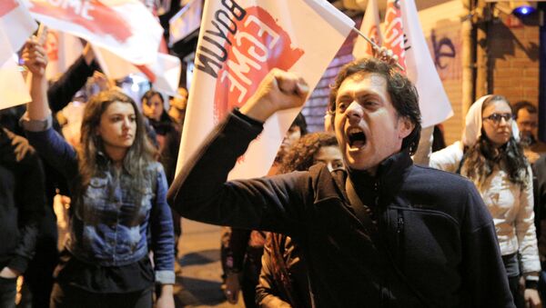 Протесты против результатов референдума на улицах Стамбула - Sputnik Абхазия
