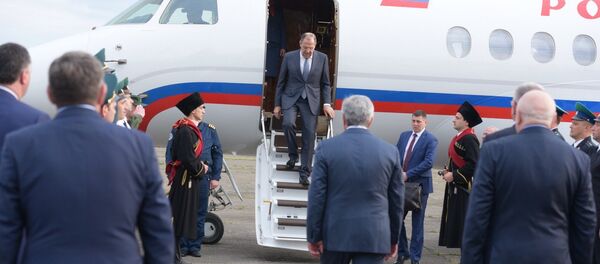 Сергей Лавров прибыл в Абхазию с рабочим визитом - Sputnik Абхазия