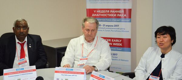 Пресс-конференция врачей Неделя диагностики рака Пресс-конференция врачей Неделя диагностики рака - Sputnik Абхазия