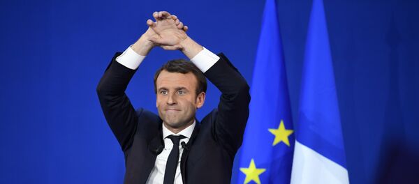 Лидер движения Вперед, экс-министр экономики Франции Эммануэль Макрон - Sputnik Абхазия