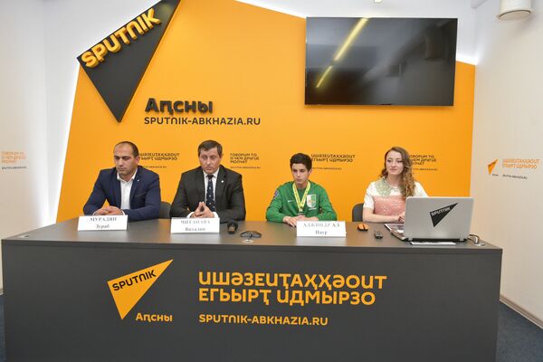 Пресс-конференция об участии команды из Абхазии в Первом Открытом Чемпионате Азии по киокусинкай каратэ - Sputnik Абхазия