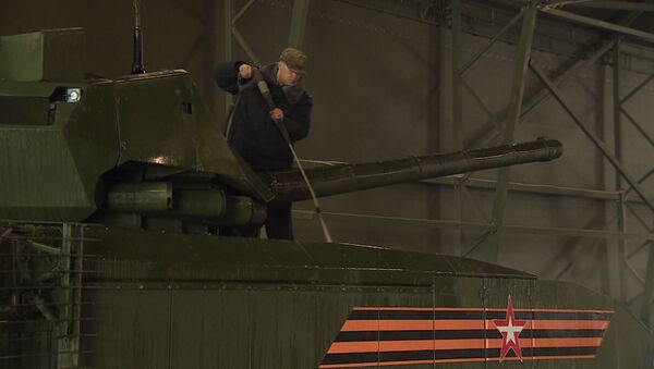 Как танки Армата готовят к параду Победы в Москве - Sputnik Абхазия