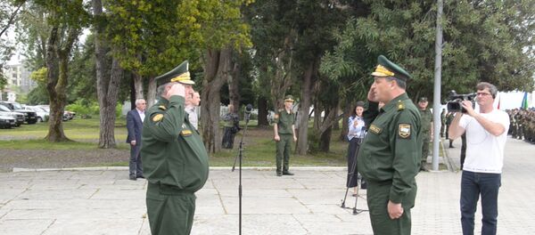 Десять колонн под Марш Победы: кадры репетиции парада - Sputnik Абхазия