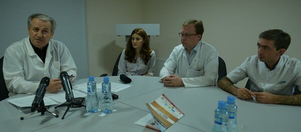 Брифинг по итогам участия ведущих абхазских онкологов в 6-ом Евразийским форуме - Sputnik Абхазия