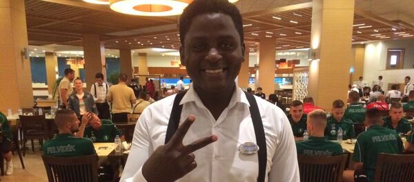 Болельщик сборной Абхазии по футболу из Камеруна - Sputnik Абхазия