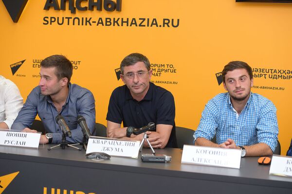 Пресс-конференция по итогам участия абхазской сборной по футболу в чемпионате Европы по версии СonIFA - Sputnik Абхазия