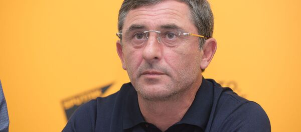 Пресс-конференция по итогам участия абхазской сборной по футболу в чемпионате Европы по версии СonIFA Пресс-конференция по итогам участия абхазской сборной по футболу в чемпионате Европы по версии СonIFA - Sputnik Абхазия