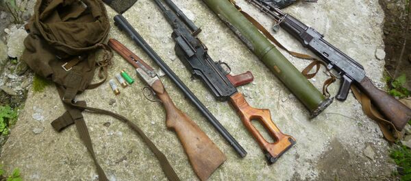 Схрон оружия и боеприпасов в Галском районе Схрон оружия и боеприпасов в Галском районе - Sputnik Абхазия
