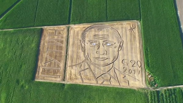Итальянский фермер нарисовал портрет Путина на поле - Sputnik Абхазия
