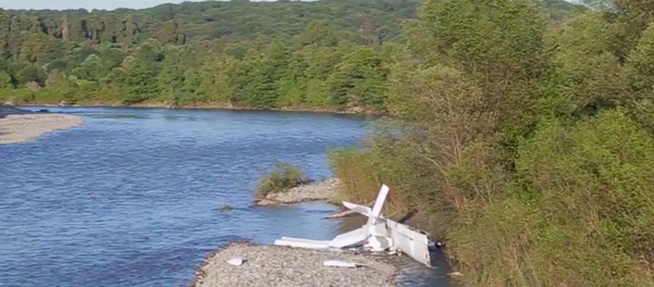 Последний полет: кадры с места крушения самолета в Пицунде - Sputnik Абхазия