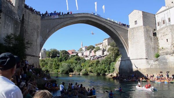 Прыжки с 25-метрового моста в Боснии и Герцеговине - Sputnik Абхазия