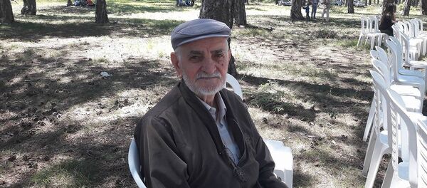 Назми Лазба, ихыҵуеит 90 шықәса, дынхоит Ҭырқәтәыла. - Sputnik Аҧсны