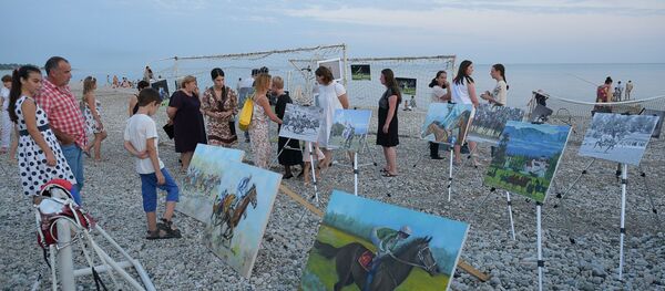 Спорт сквозь призму искусства. Выставка COLORS OF NATION Спорт сквозь призму искусства. Выставка COLORS OF NATION - Sputnik Абхазия